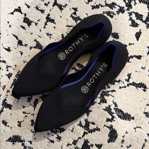 Rothy's Black and Blue Women's Flats